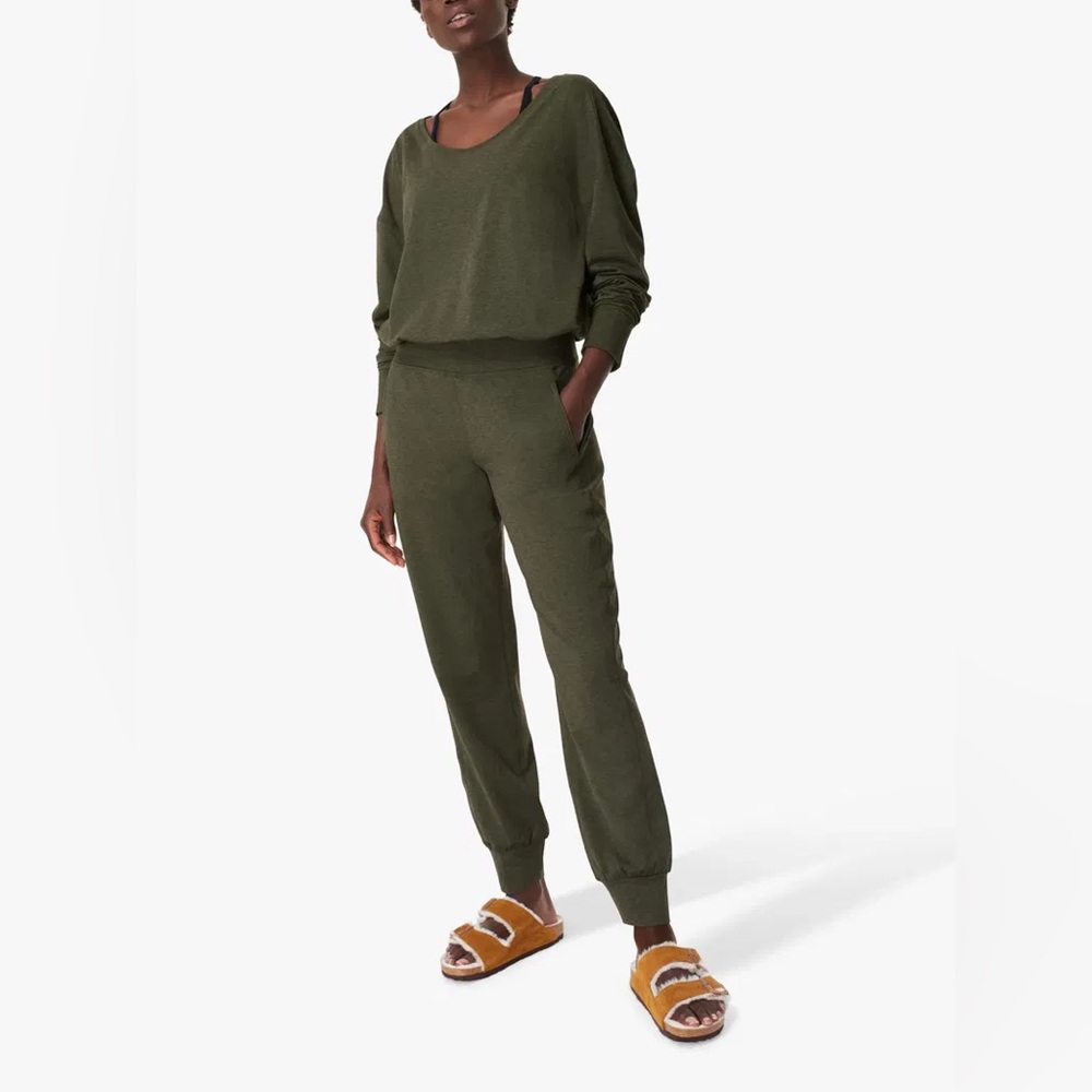 Sweaty Betty Gary Long Sleeve Jumpsuit in Olive Green Size XS NWOT
